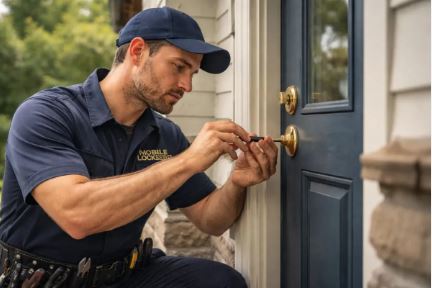 Locksmith fixing door Pretoria