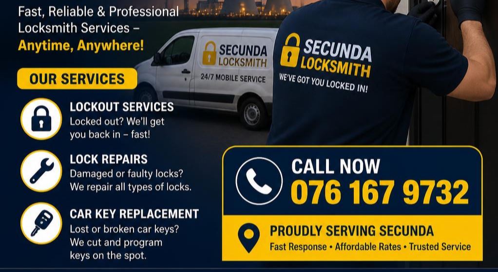 Fast Locksmith Service in Secunda