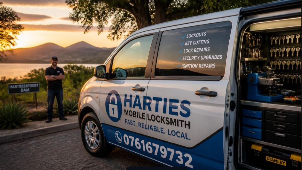 PSIRA-certified commercial locksmith providing master key systems and office lock repairs in Hartbeespoort