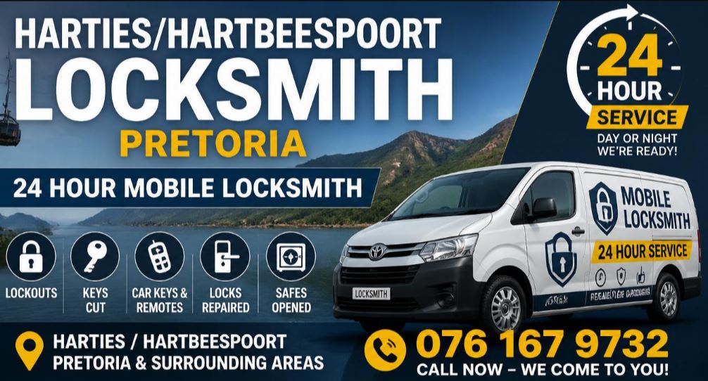 24/7 mobile emergency locksmith service providing residential and automotive assistance in Harties | Hartbeespoort