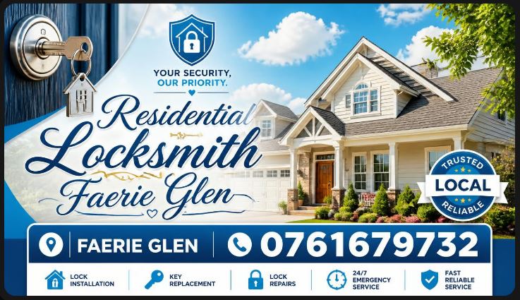 Expert home lockout assistance and key replacement services provided by a mobile locksmith in Faerie Glen.