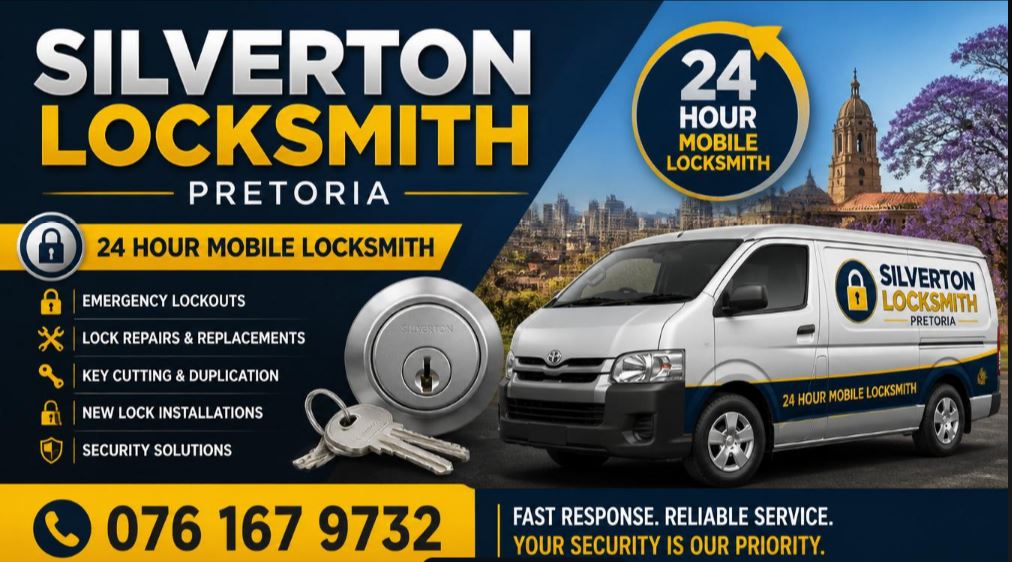 24/7 emergency locksmith technician providing professional lock and key services in Silverton, Pretoria