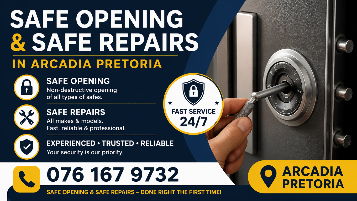 Safe Locksmith Arcadia Pretoria